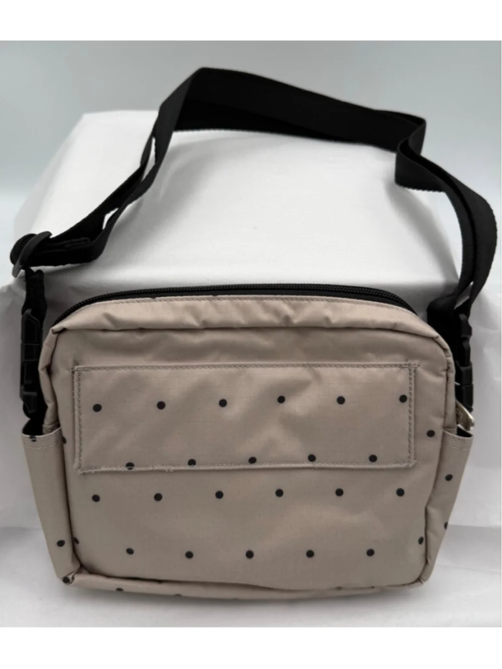 Women's LeSportsac Crossbody Bag One Size Beige Black Polka Dot - Picture 4 of 14
